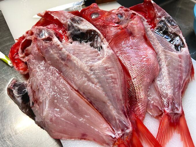 あっさりした金目鯛は干物にすることでお魚の旨味アップ